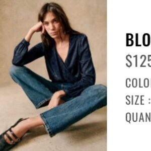 Sézane Abelia blouse size 46 (14)